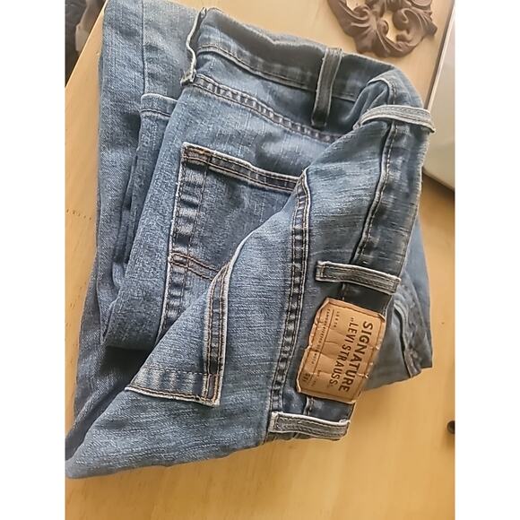 Signature by Levi Strauss Men's Size 38 x 30 Relaxed Jeans - Blue Stretch - Picture 4 of 12